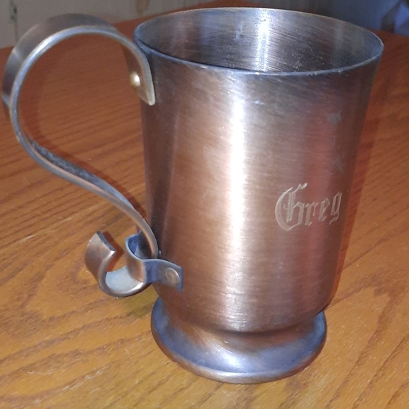 Glencroft engraved copper mug--GREG - Picture 6 of 6
